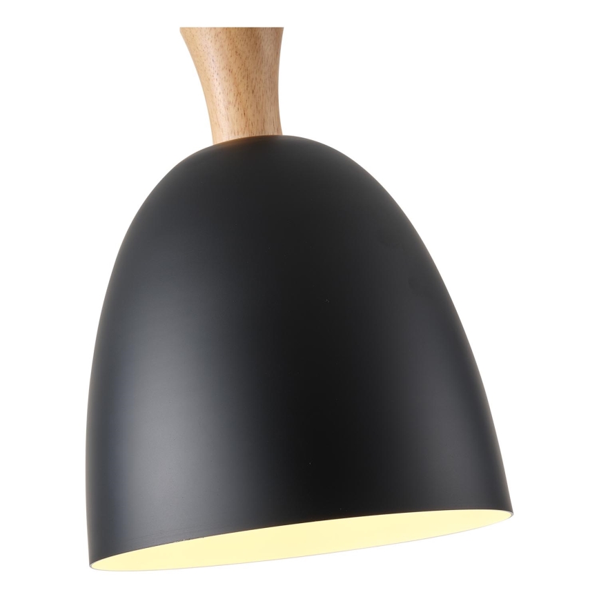 Lestenec na vrvici 1xE27/15W/230V črna pr. 23 cm
