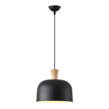 Lestenec na vrvici 1xE27/15W/230V črna pr. 27 cm