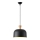 Lestenec na vrvici 1xE27/15W/230V črna pr. 27 cm