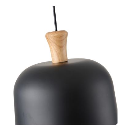 Lestenec na vrvici 1xE27/15W/230V črna pr. 27 cm