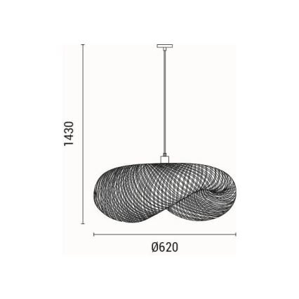 Lestenec na vrvici 1xE27/15W/230V