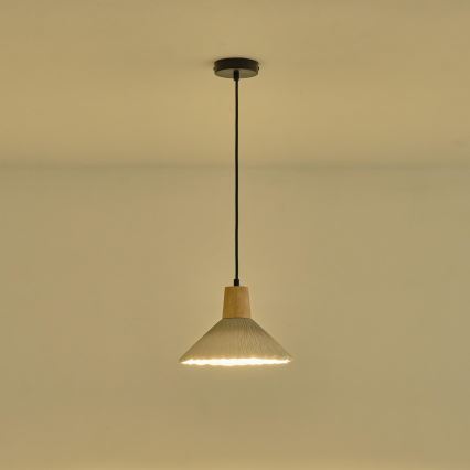 Lestenec na vrvici 1xE27/15W/230V krem barva