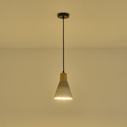Lestenec na vrvici 1xE27/15W/230V krem barva