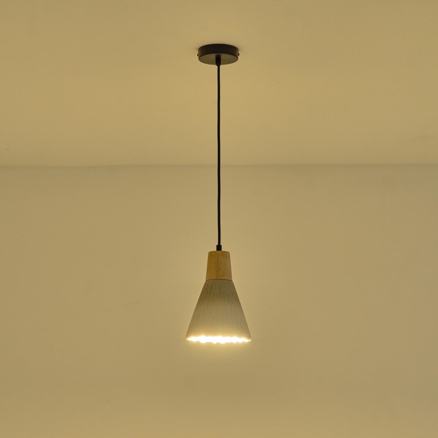 Lestenec na vrvici 1xE27/15W/230V krem barva