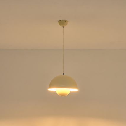 Lestenec na vrvici 1xE27/15W/230V krem barva