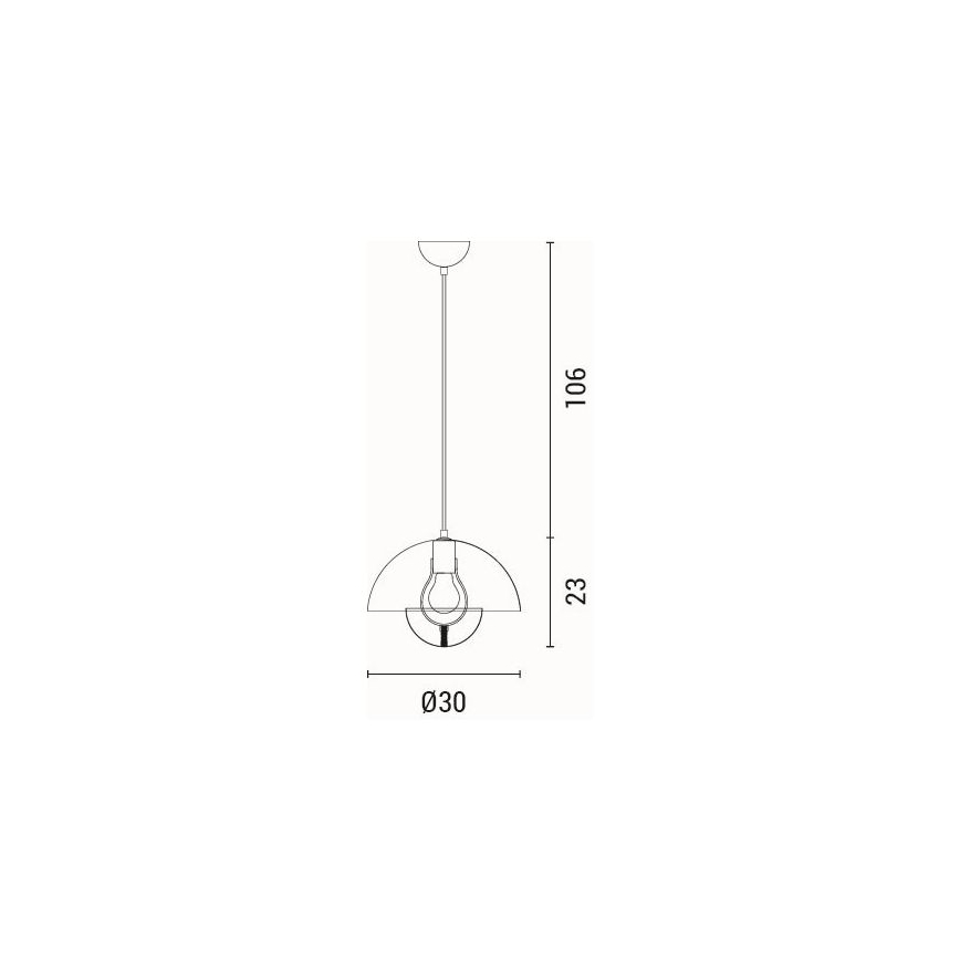 Lestenec na vrvici 1xE27/15W/230V modra