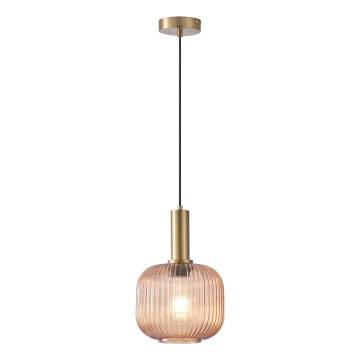 Lestenec na vrvici 1xE27/15W/230V rjava pr. 20 cm
