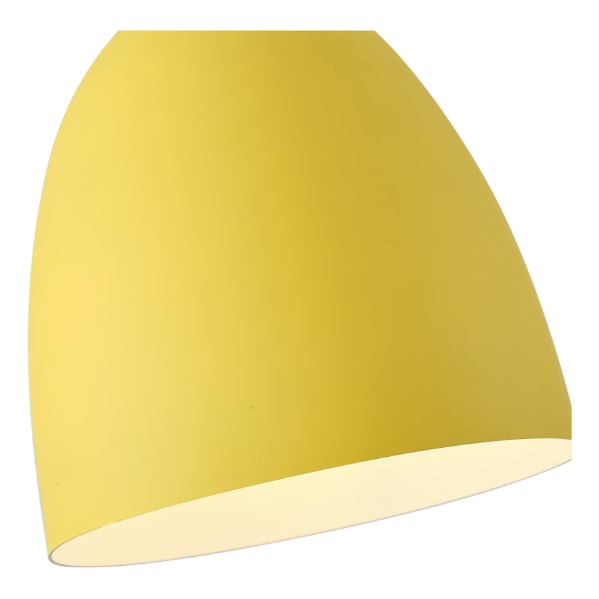 Lestenec na vrvici 1xE27/15W/230V rumena pr. 23 cm