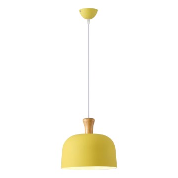 Lestenec na vrvici 1xE27/15W/230V rumena pr. 27 cm
