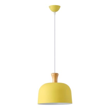Lestenec na vrvici 1xE27/15W/230V rumena pr. 27 cm