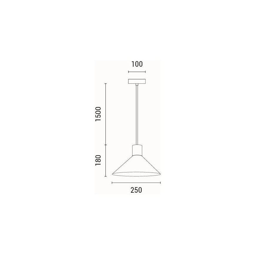Lestenec na vrvici 1xE27/15W/230V siva