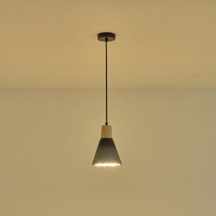 Lestenec na vrvici 1xE27/15W/230V siva