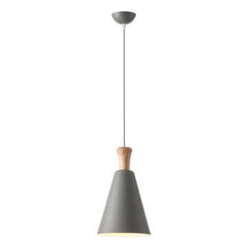 Lestenec na vrvici 1xE27/15W/230V siva pr. 20 cm