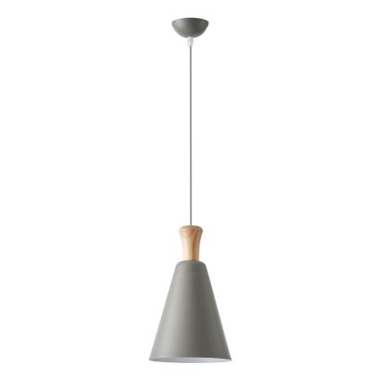 Lestenec na vrvici 1xE27/15W/230V siva pr. 20 cm