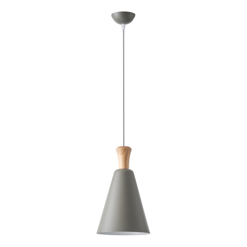 Lestenec na vrvici 1xE27/15W/230V siva pr. 20 cm