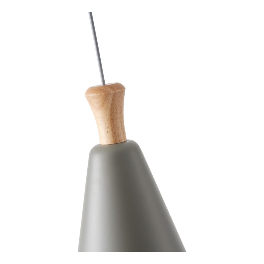 Lestenec na vrvici 1xE27/15W/230V siva pr. 20 cm