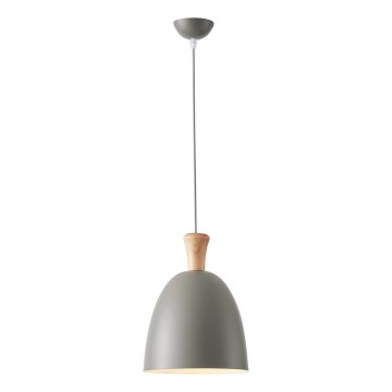 Lestenec na vrvici 1xE27/15W/230V siva pr. 23 cm