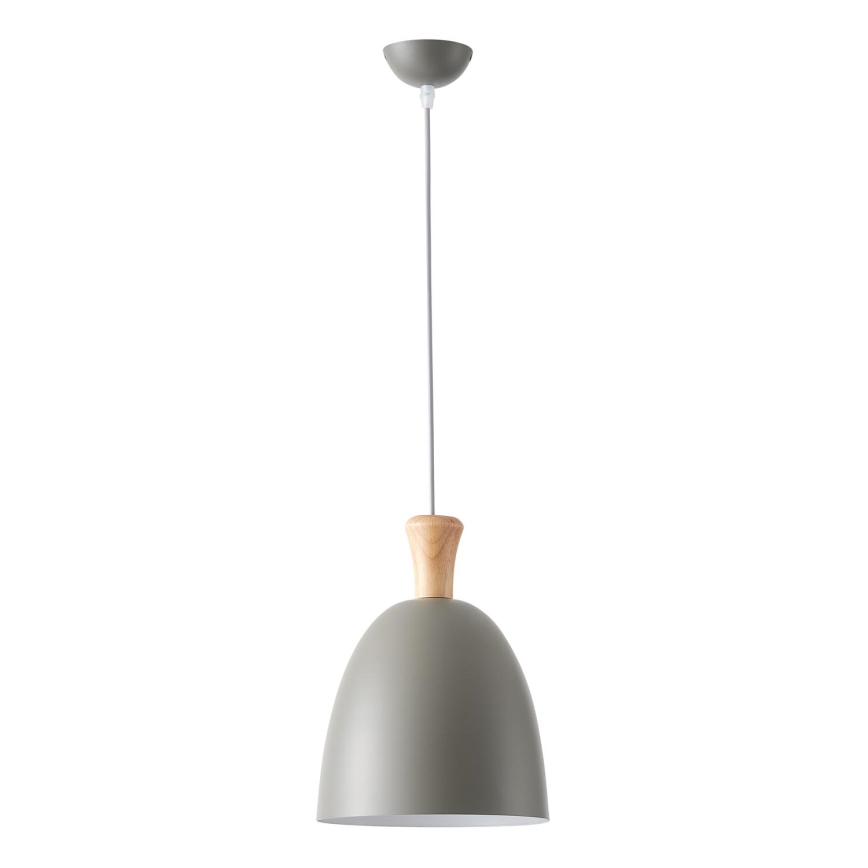 Lestenec na vrvici 1xE27/15W/230V siva pr. 23 cm