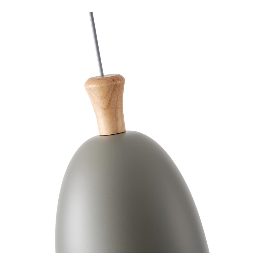 Lestenec na vrvici 1xE27/15W/230V siva pr. 23 cm