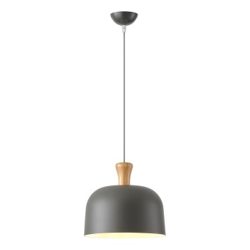 Lestenec na vrvici 1xE27/15W/230V siva pr. 27 cm