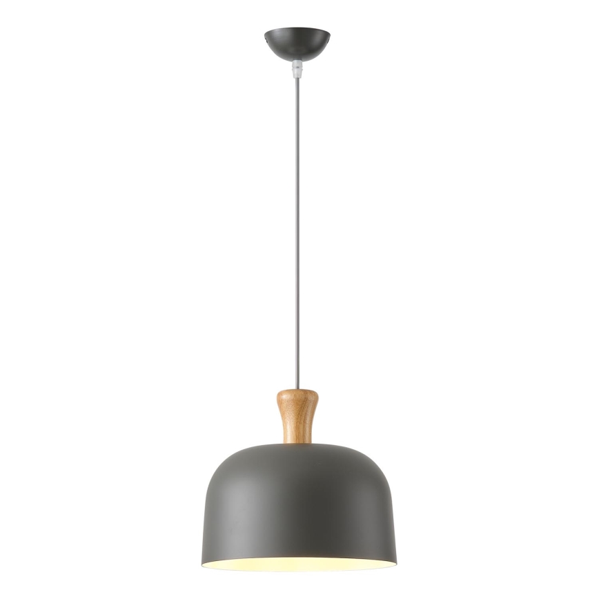Lestenec na vrvici 1xE27/15W/230V siva pr. 27 cm