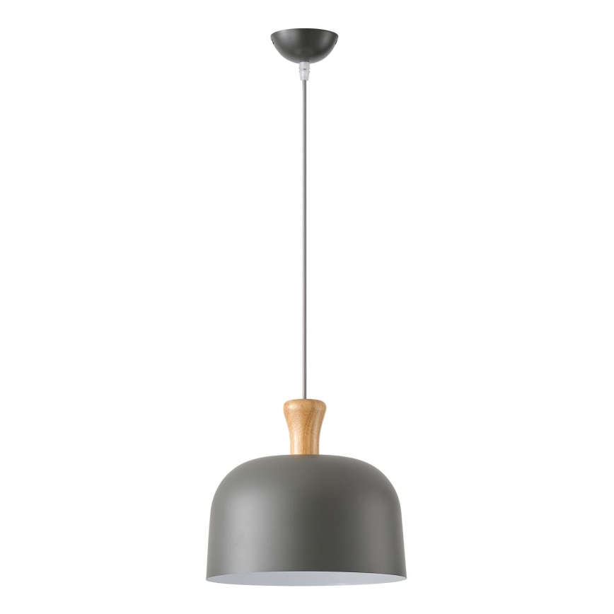 Lestenec na vrvici 1xE27/15W/230V siva pr. 27 cm