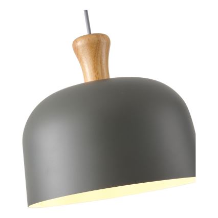 Lestenec na vrvici 1xE27/15W/230V siva pr. 27 cm