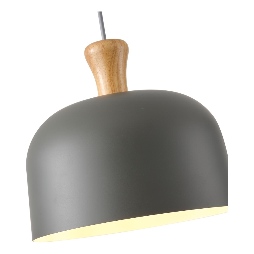 Lestenec na vrvici 1xE27/15W/230V siva pr. 27 cm