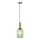 Lestenec na vrvici 1xE27/15W/230V zelena 13 cm