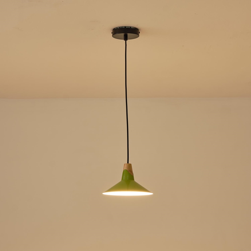 Lestenec na vrvici 1xE27/15W/230V zelena