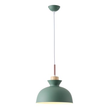 Lestenec na vrvici 1xE27/15W/230V zelena pr. 28 cm