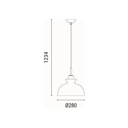 Lestenec na vrvici 1xE27/15W/230V zelena pr. 28 cm