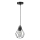 Lestenec na vrvici 1xE27/35W/230V pr. 18 cm črna