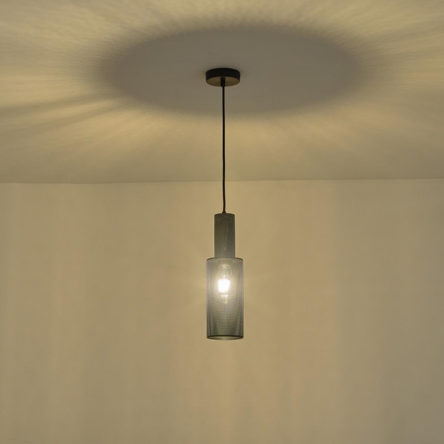 Lestenec na vrvici 1xE27/40W/230V črna