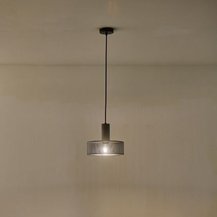 Lestenec na vrvici 1xE27/40W/230V črna