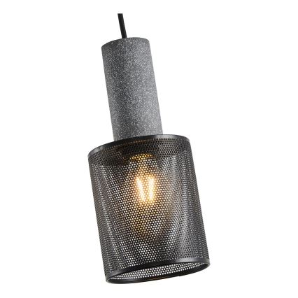Lestenec na vrvici 1xE27/40W/230V črna