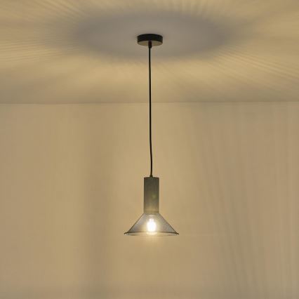 Lestenec na vrvici 1xE27/40W/230V črna