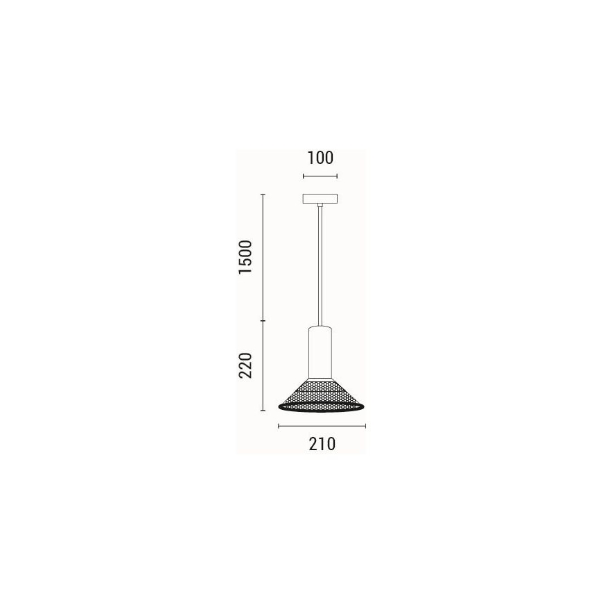 Lestenec na vrvici 1xE27/40W/230V črna