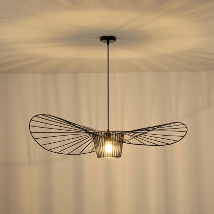 Lestenec na vrvici 1xE27/40W/230V črna