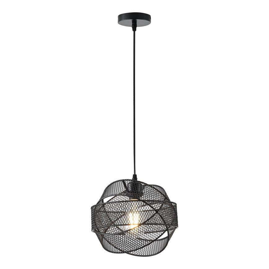 Lestenec na vrvici 1xE27/40W/230V črna