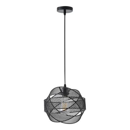 Lestenec na vrvici 1xE27/40W/230V črna