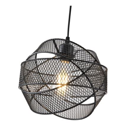 Lestenec na vrvici 1xE27/40W/230V črna