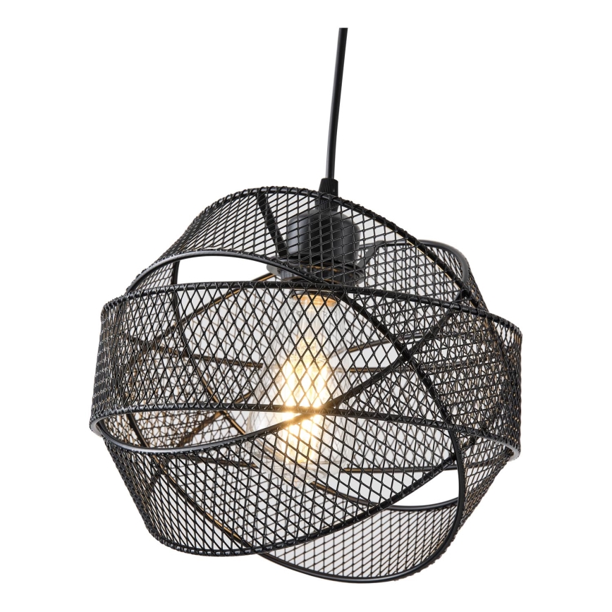 Lestenec na vrvici 1xE27/40W/230V črna