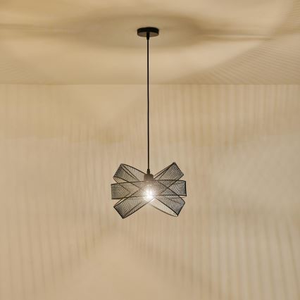Lestenec na vrvici 1xE27/40W/230V črna
