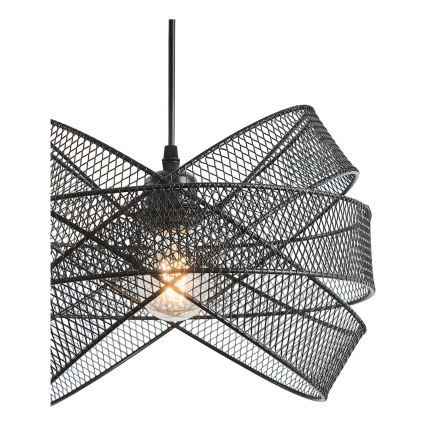 Lestenec na vrvici 1xE27/40W/230V črna