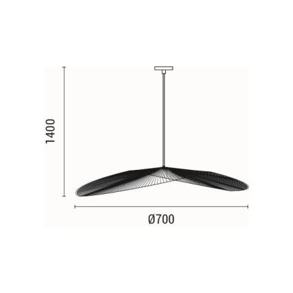 Lestenec na vrvici 1xE27/40W/230V
