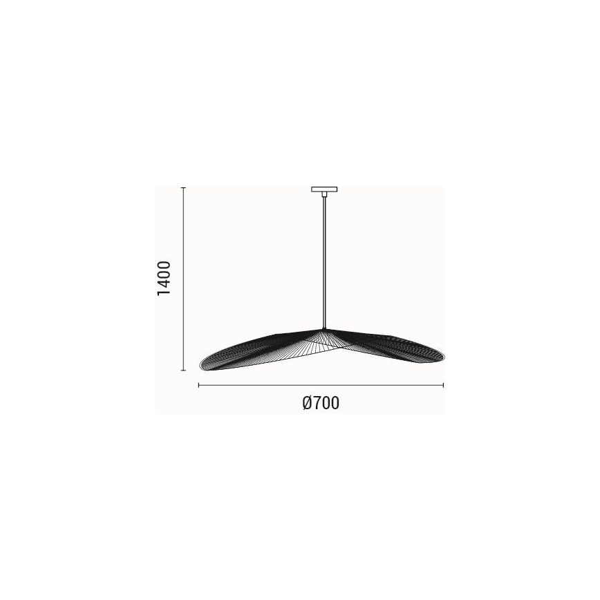 Lestenec na vrvici 1xE27/40W/230V