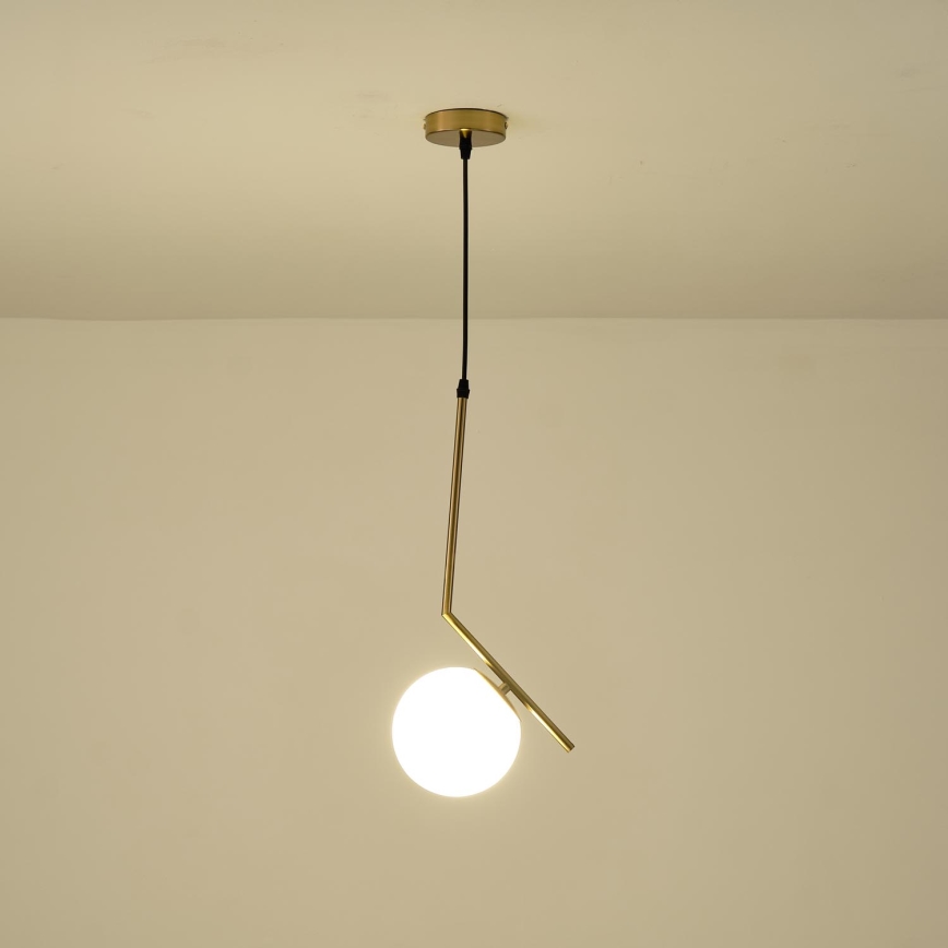 Lestenec na vrvici 1xE27/40W/230V medenina