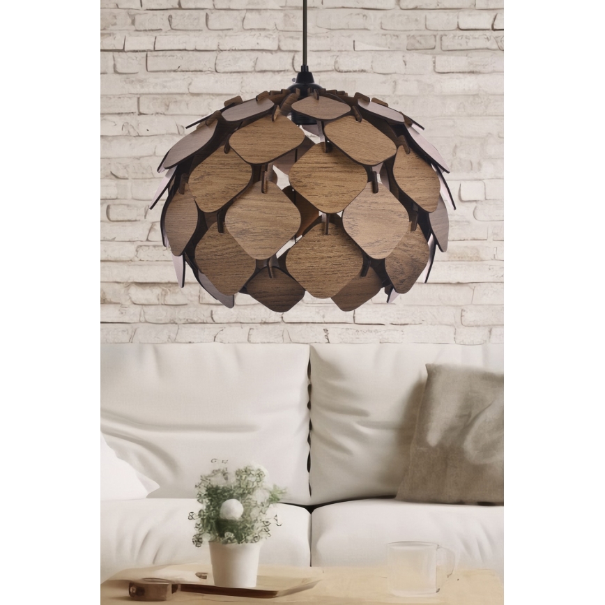 Lestenec na vrvici 1xE27/40W/230V rjava