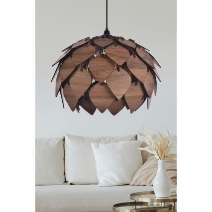Lestenec na vrvici 1xE27/40W/230V rjava